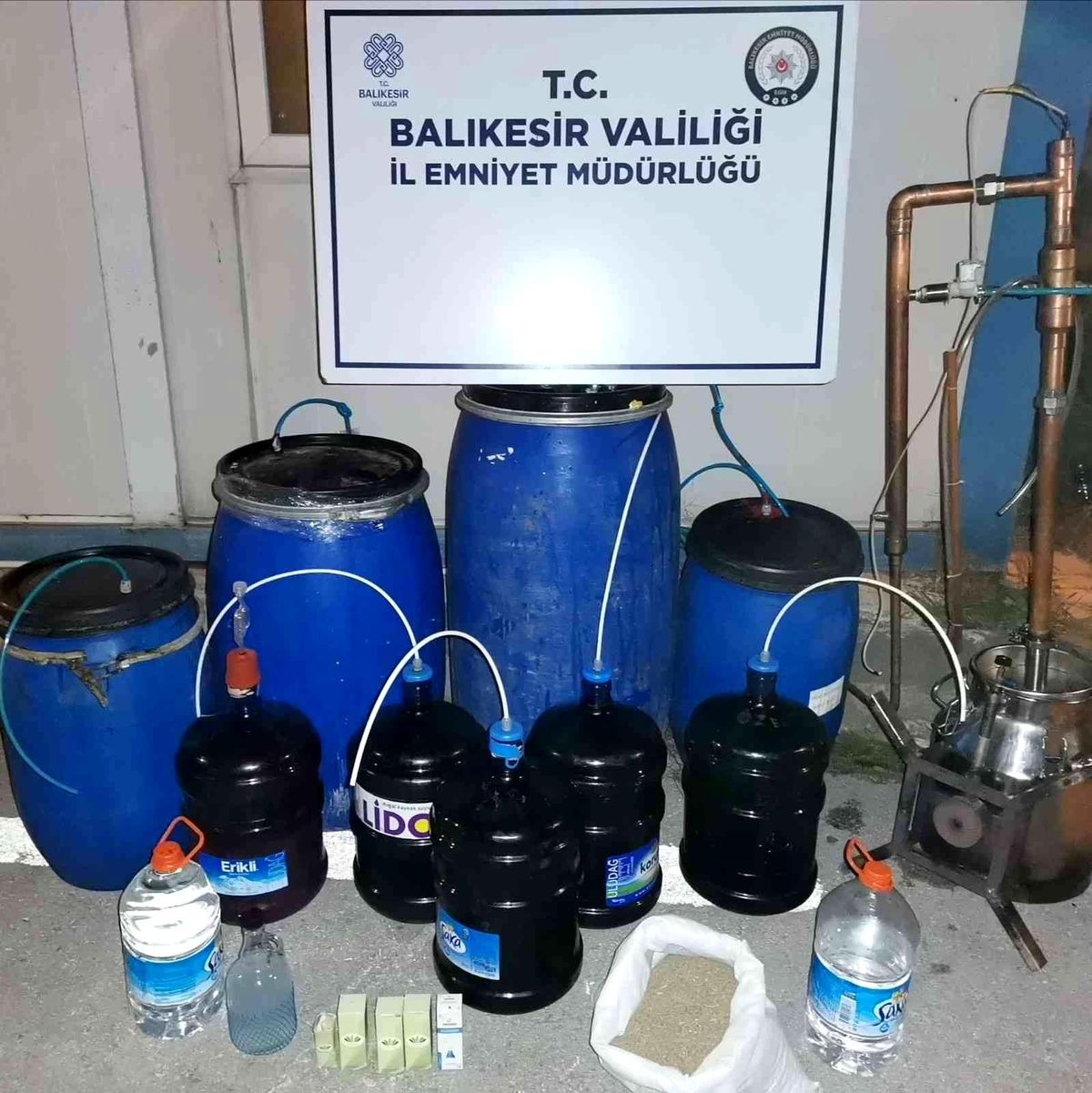 Bandırma kaçak alkol operasyonu