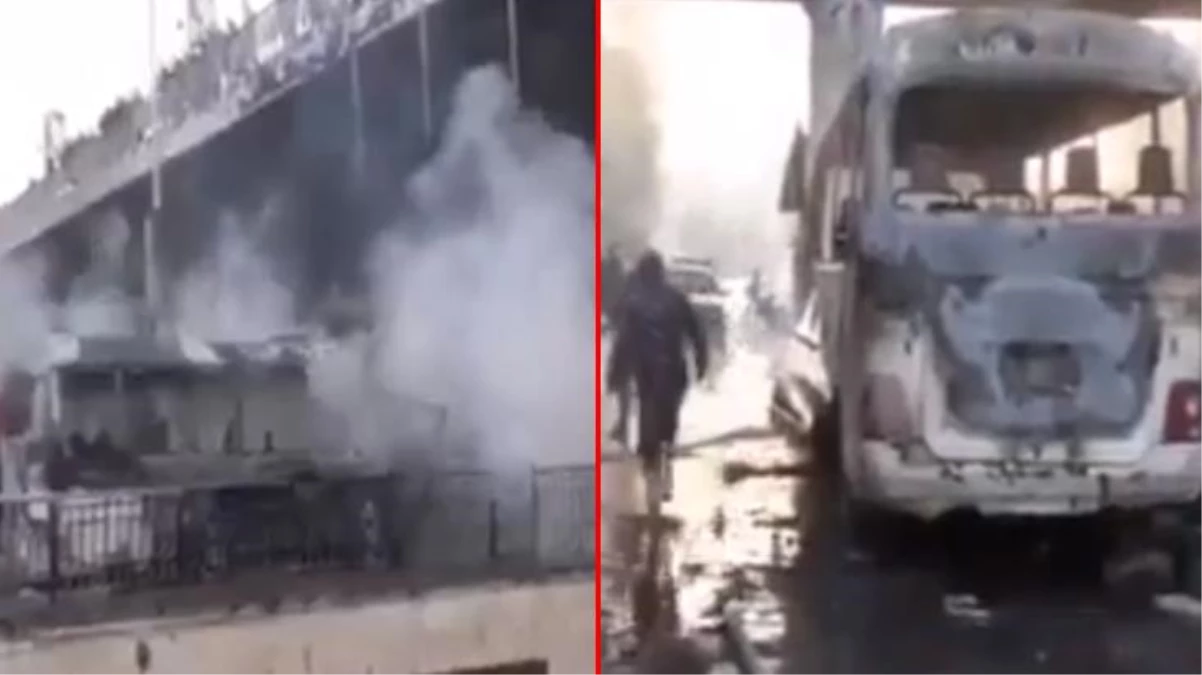 Son dakika! Şam\'da askeri otobüse bombalı saldırı: 13 kişi öldü 3 kişi yaralandı