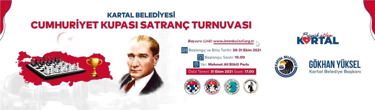 Kartal\'da Cumhuriyet Kupası Satranç Turnuvası heyecanı başlıyor