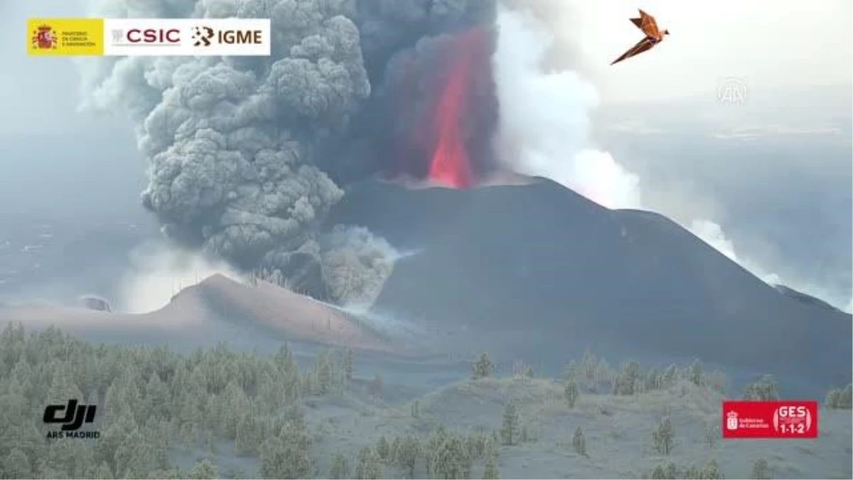 La Palma Adası\'ndaki volkan bir ayda 85 milyon metreküp lav püskürttü