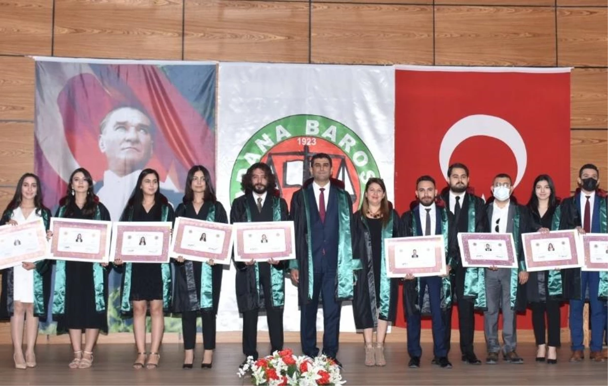 Adana\'da stajını tamamlayan 14 avukat mesleğe başladı