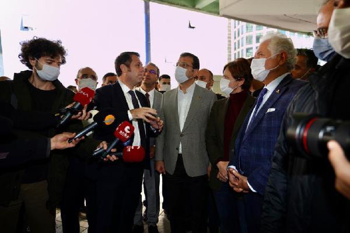 İmamoğlu\'ndan yenilenen Mecidiyeköy Meydanı\'nda inceleme