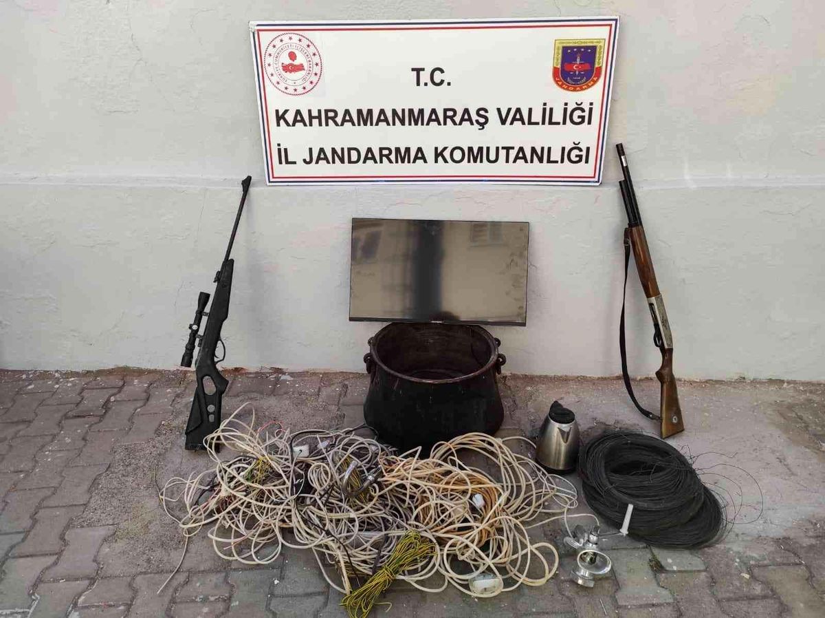 Kahramanmaraş\'ta bağ evi hırsızlığına 2 tutuklama