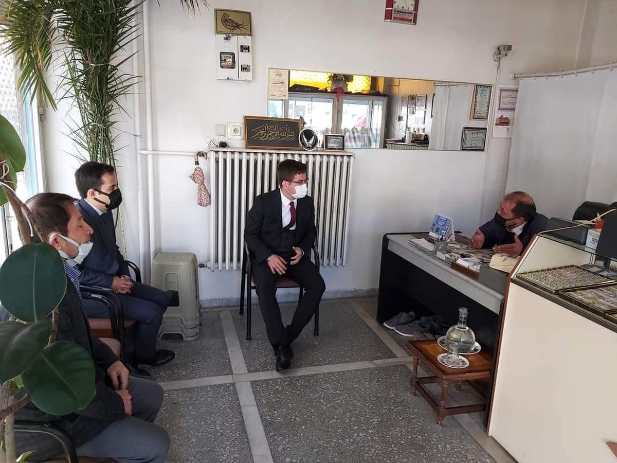 Kaymakam Düzgüne esnafları ziyaret etti