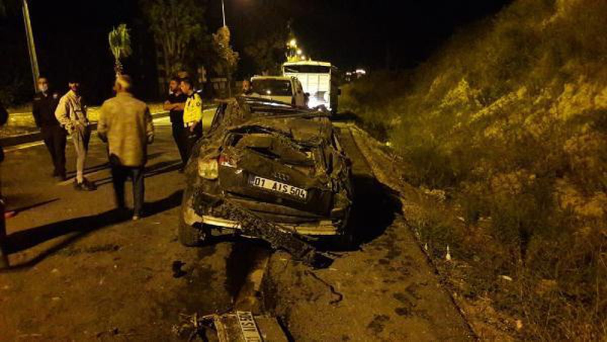 Takla atan otomobildeki 1 kişi öldü, 1 kişi yaralandı