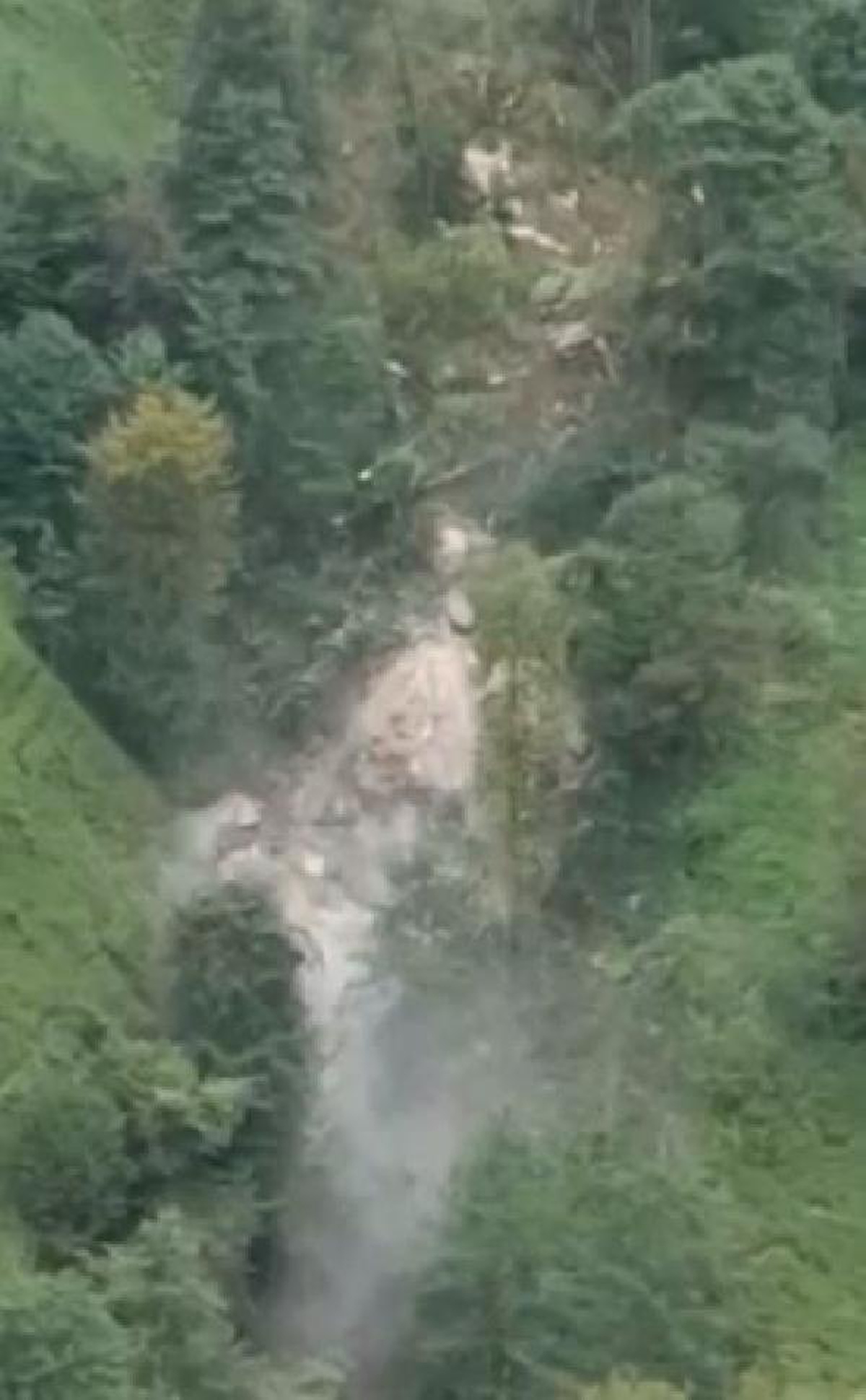 The moment of landslide in Rize