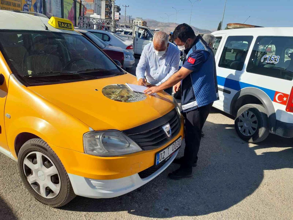 Ticari taksiler denetlendi