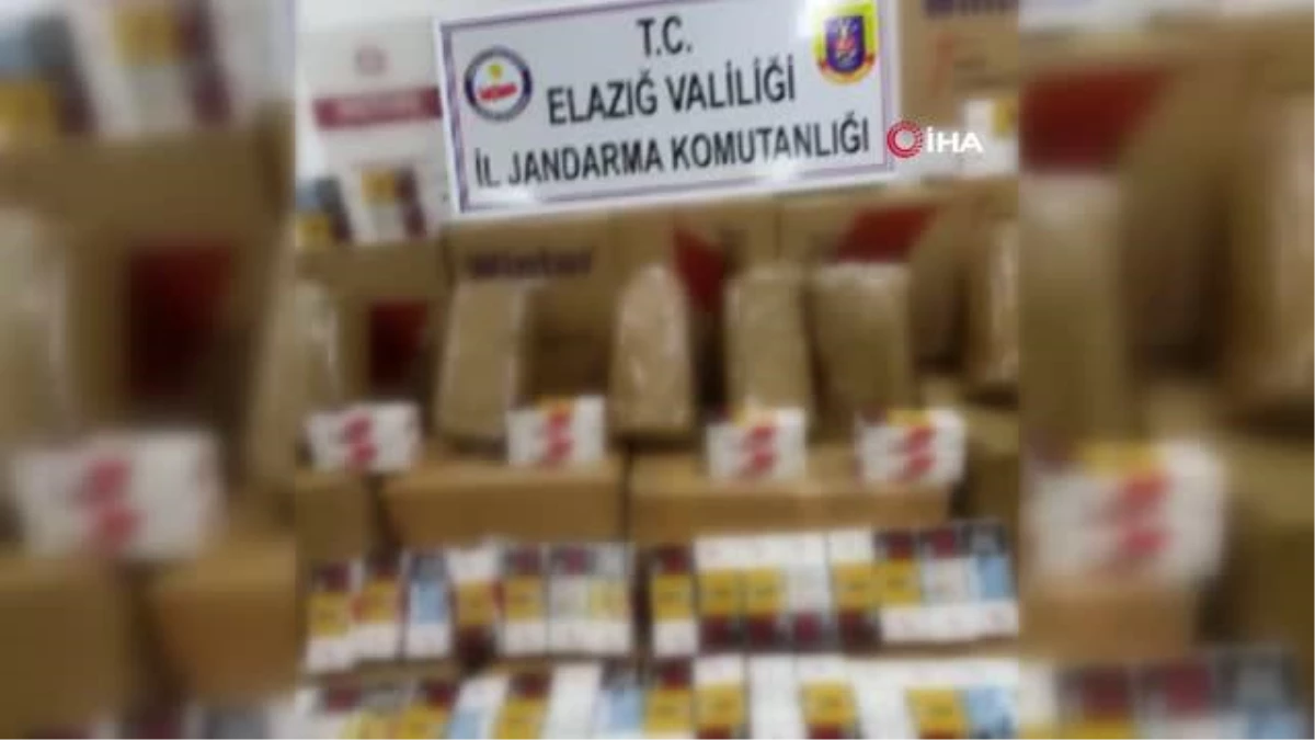 Elazığ\'da 125 bin liralık kaçak tütün ürünleri ele geçirildi