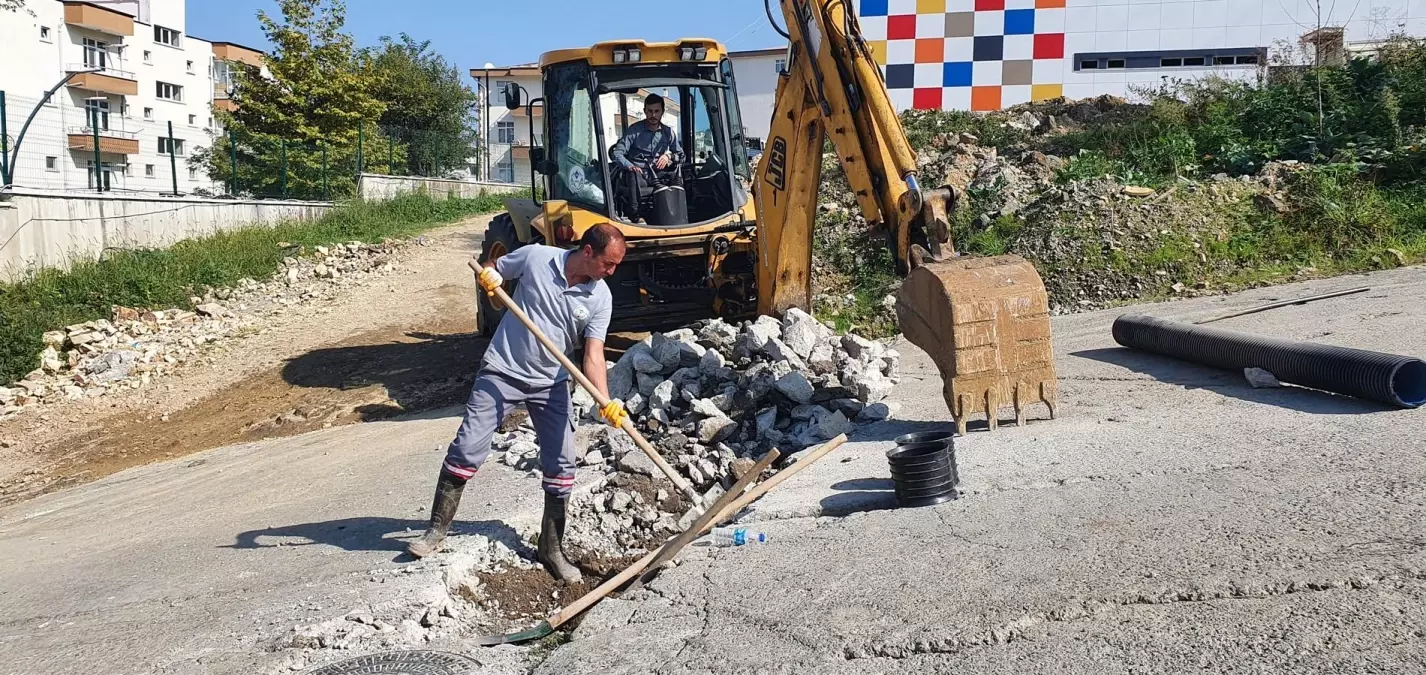 Giresun Belediyesi altyapı çalışmalarına devam ediyor