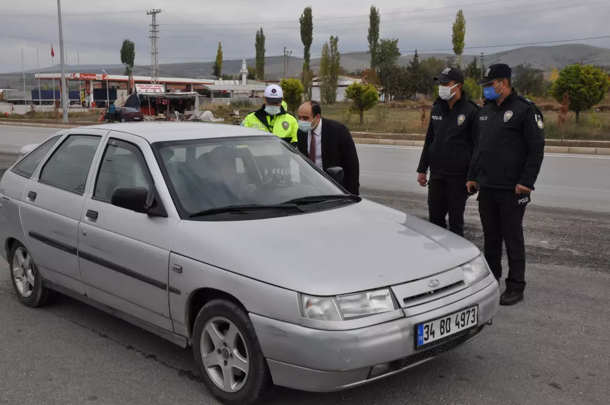 Gümüşhacıköy Kaymakamı Altınöz, uygulama noktasını ziyaret etti