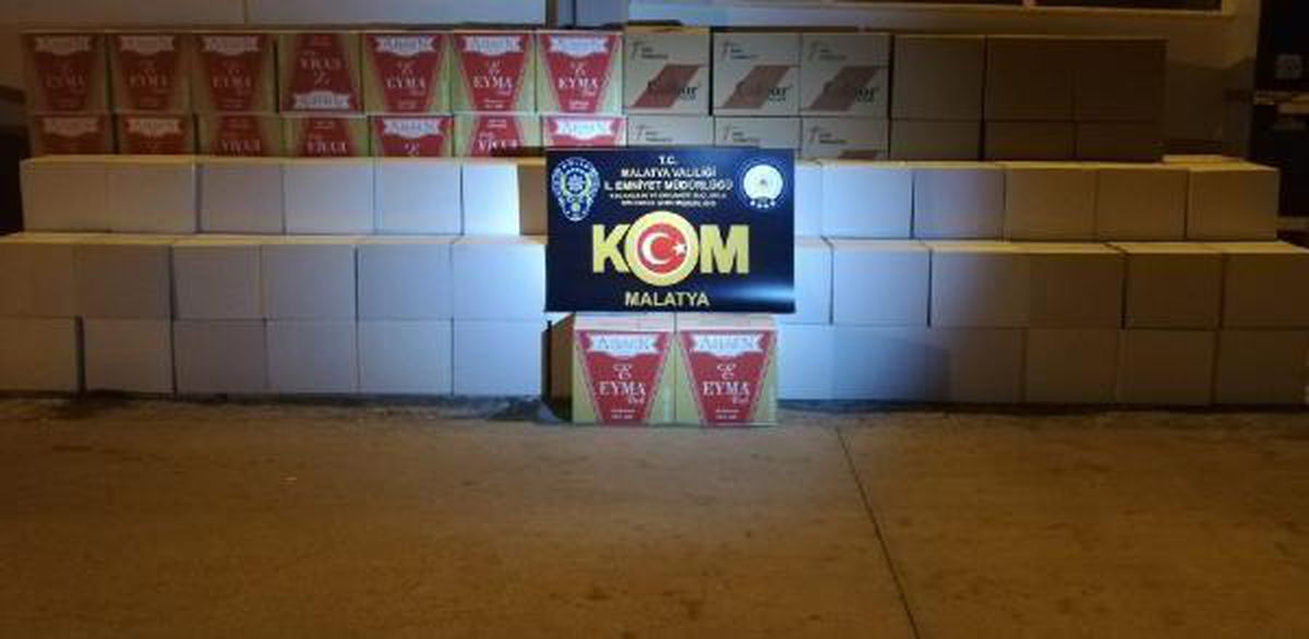 Malatya\'da 1 milyon 700 bin kaçak makaron ele geçirildi