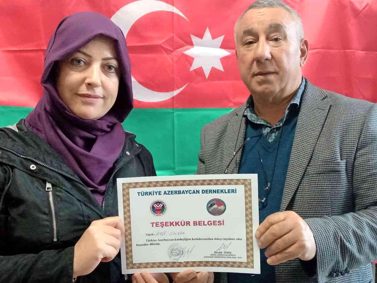 Ünsal\'dan Gölçek\'e teşekkür belgesi