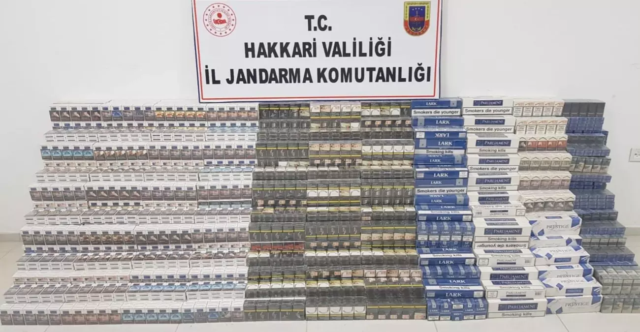 Derecik İlçesinde 12.180 Paket Bandrolsüz Gümrük Kaçağı Sigara Ele Geçirildi