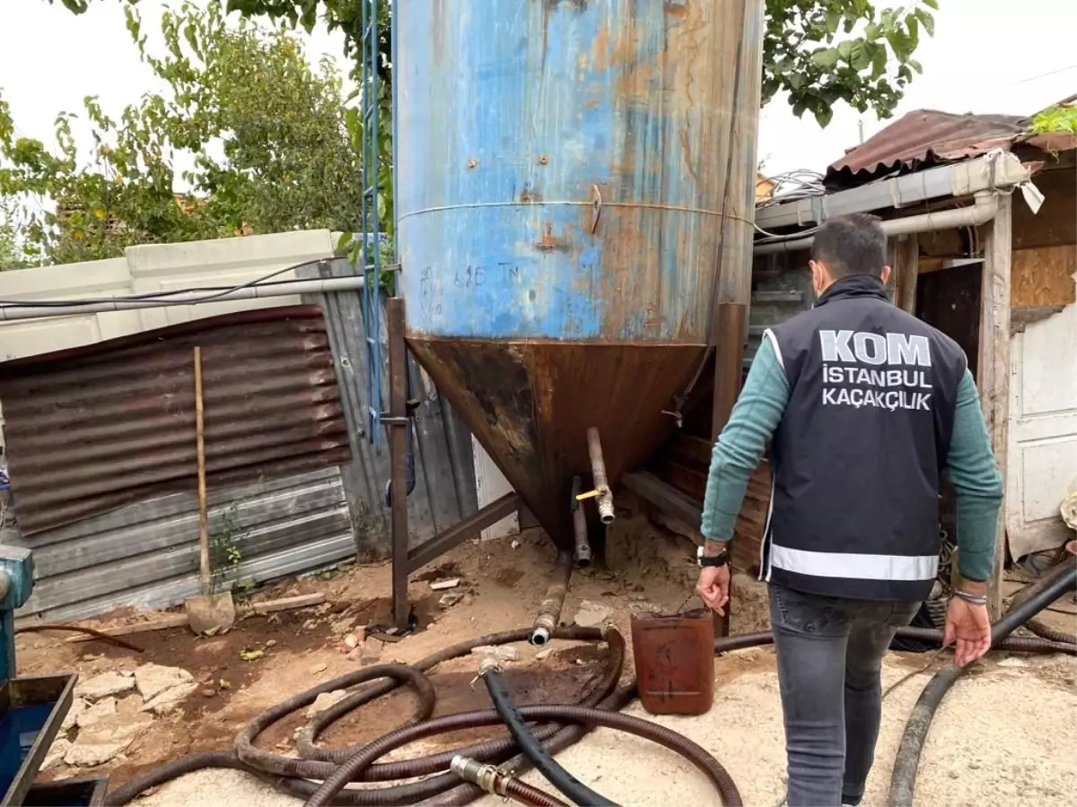 İstanbul\'da 73 bin litre kaçak akaryakıt ele geçirildi