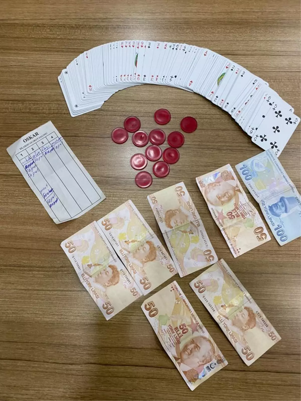 Kayseri\'de kumar oynayan 12 kişiye 16 bin 32 lira ceza