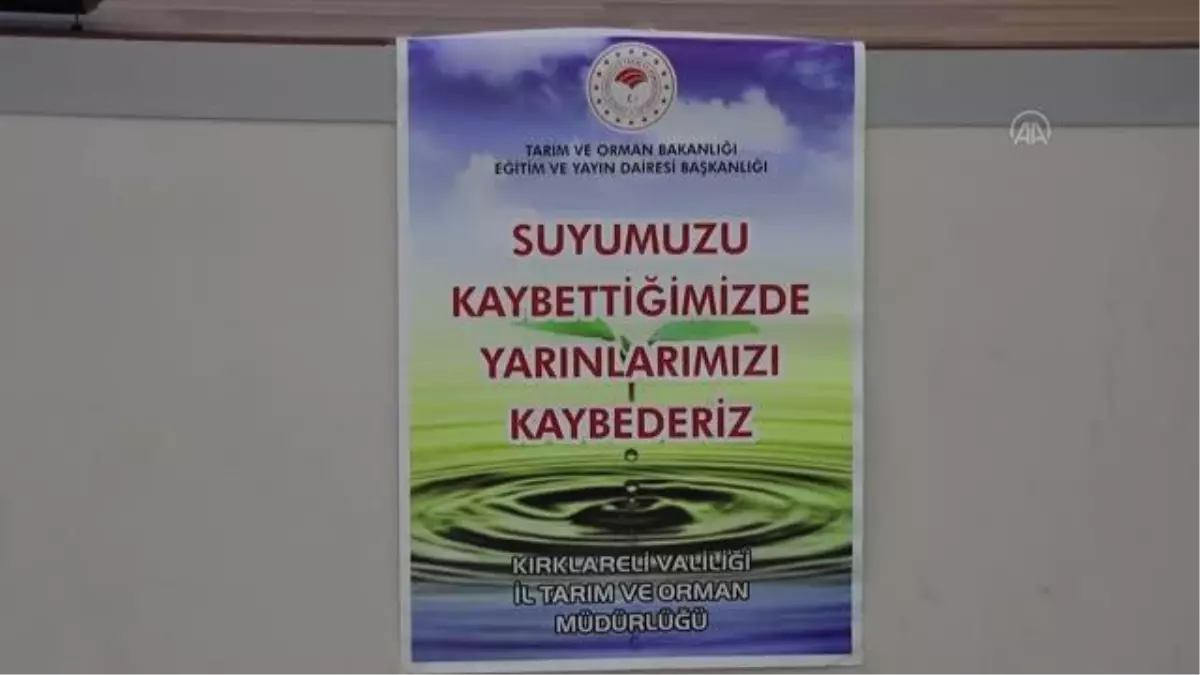 Kırklareli\'nde çiftçilere suyun doğru kullanılması için eğitim veriliyor