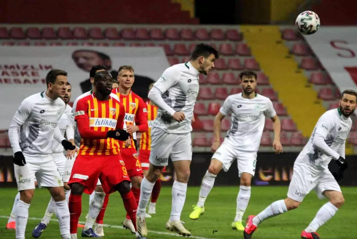 Konyaspor ile Kayserispor 29. randevuda