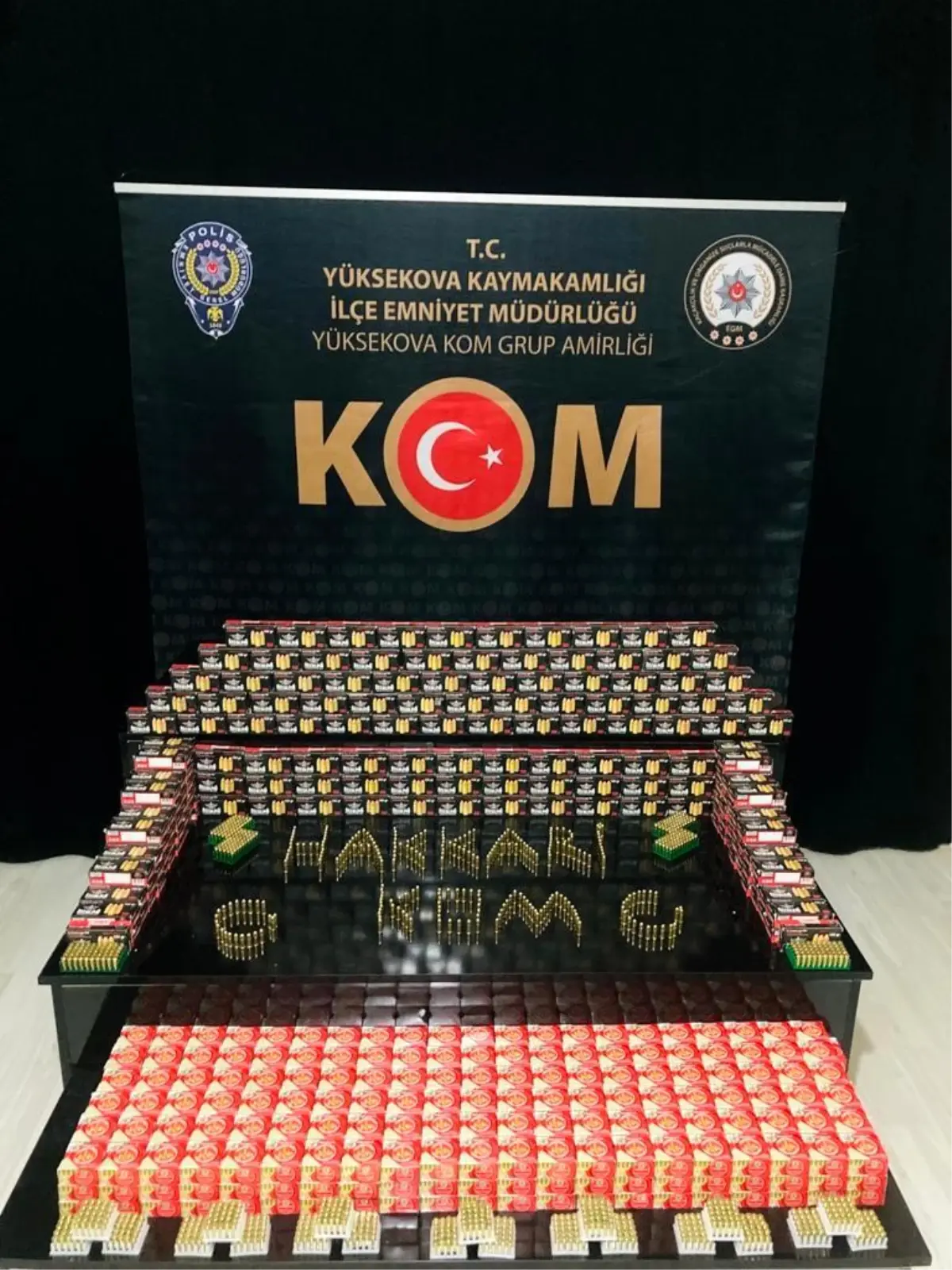 Yüksekova\'da 19 bin 800 adet fişek ele geçirildi