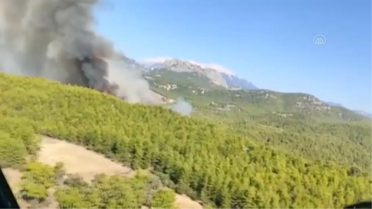 Son dakika! Orman yangınına havadan ve karadan müdahale ediliyor (2)