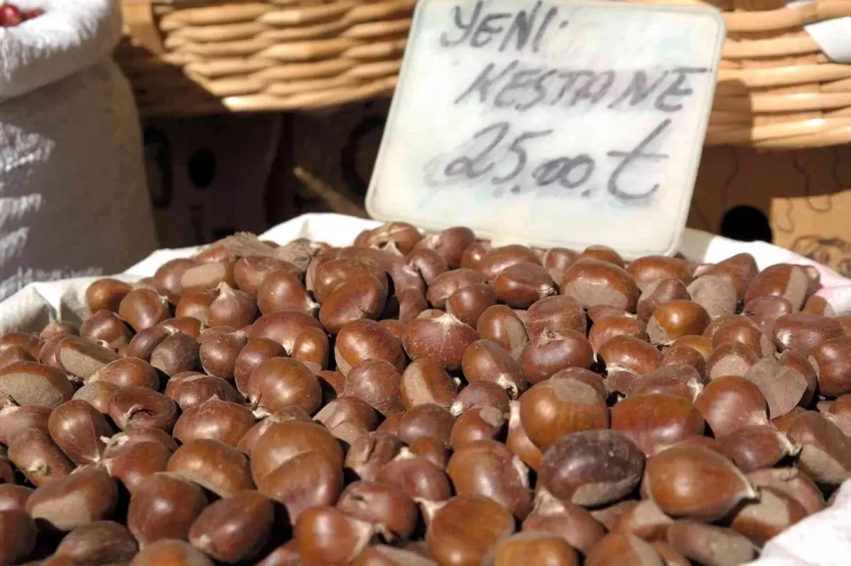 Kestane Eskişehir\'deki tezgahlarda yerini aldı