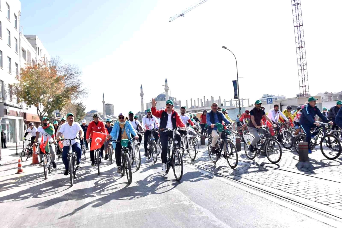Konya Bisiklet Festivali\'nde bisiklet turu coşkusu