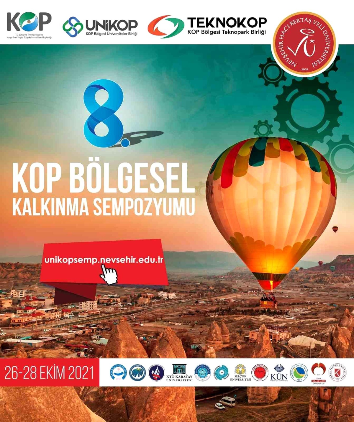 8. Uluslararası KOP Bölgesel Kalkınma Sempozyumu\'na NEVÜ Ev Sahipliği yapacak