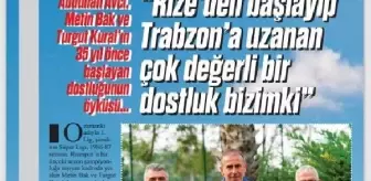 Abdullah Avcı'dan 'Rize ve Trabzon kardeşliği' vurgusu