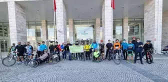 Bursa'da pedallar SMA hastası Mehmet Ayaz için döndü