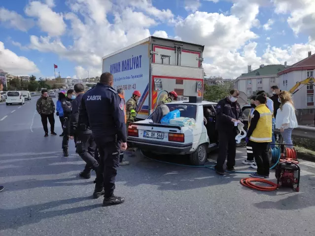 Son dakika haber! Büyükçekmece'deki trafik kazasında 1 kişi yaralandı