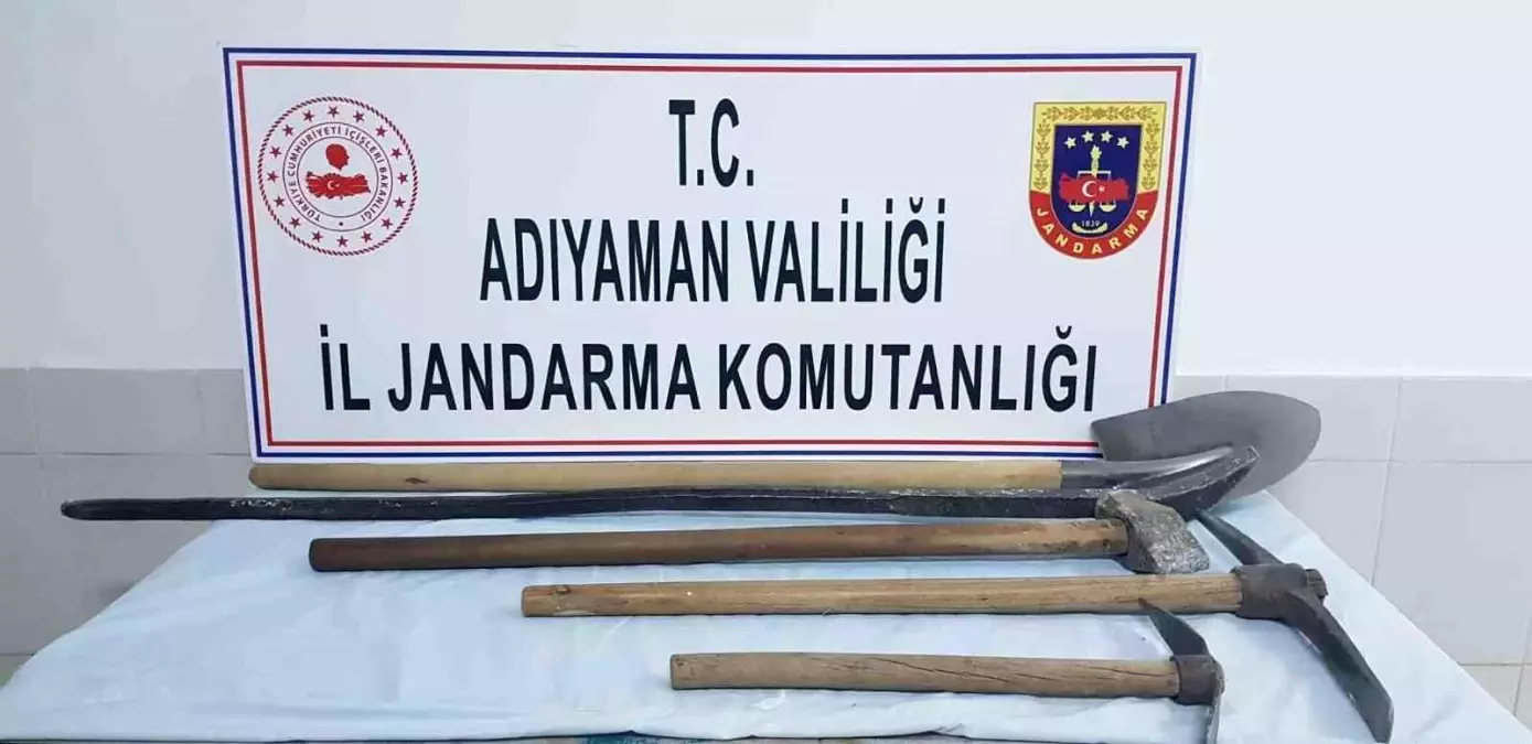 Adıyaman\'da izinsiz kazı yapan 4 kişi suçüstü yakalandı