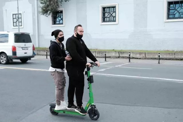 Kuruçeşme'de elektrikli scooter denetimi