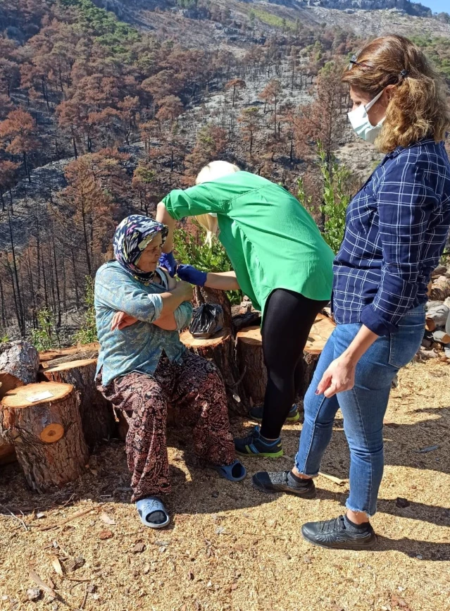 Manavgat'taki afetzedeler sağlık taramasından geçirildi