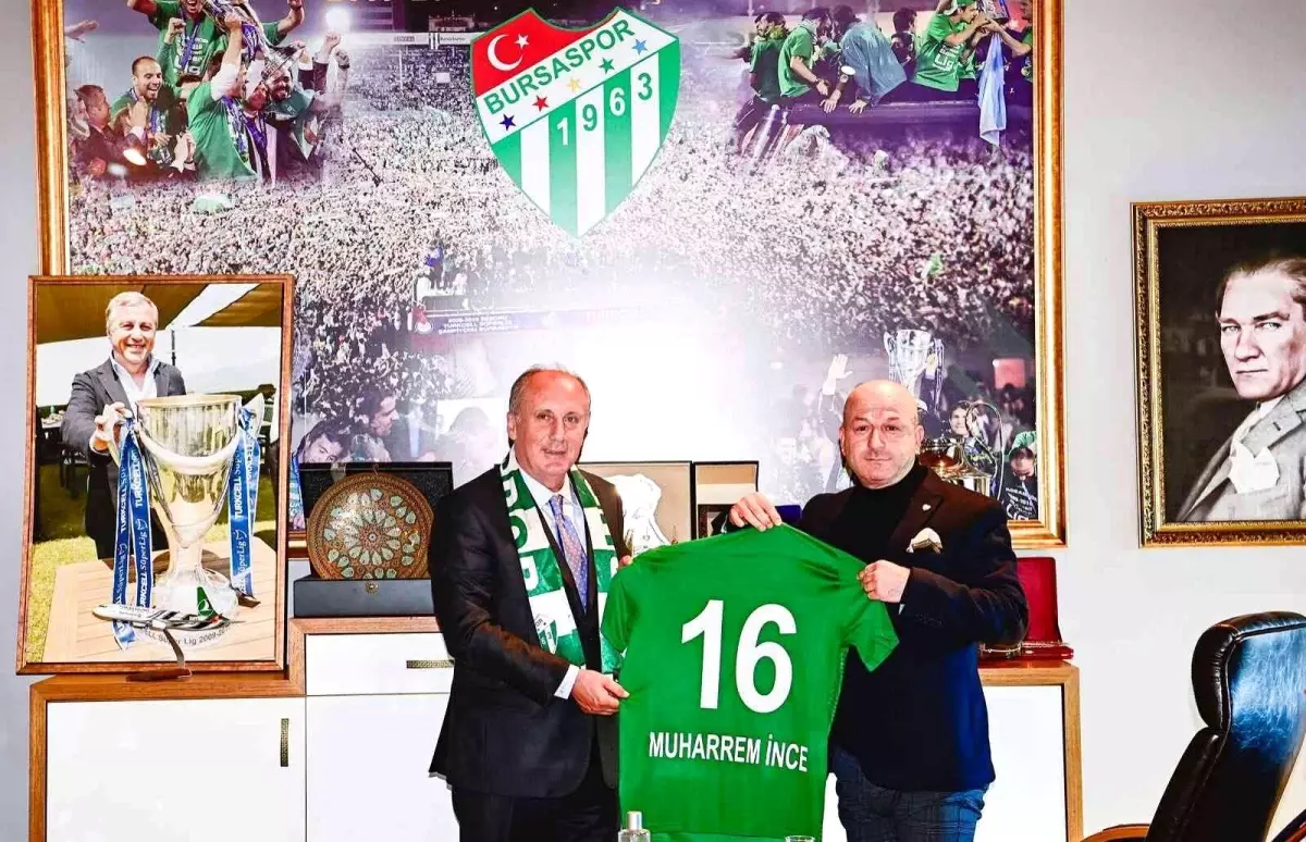 Muharrem İnce, Bursaspor\'u ziyaret etti