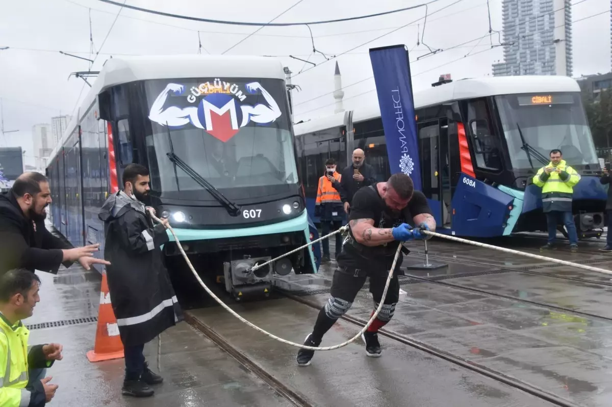 20 saniyede 47 tonluk tren çekildi