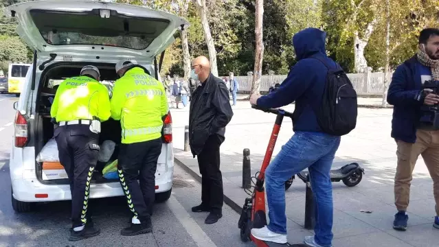 İstanbul'da elektrikli scooter denetimi