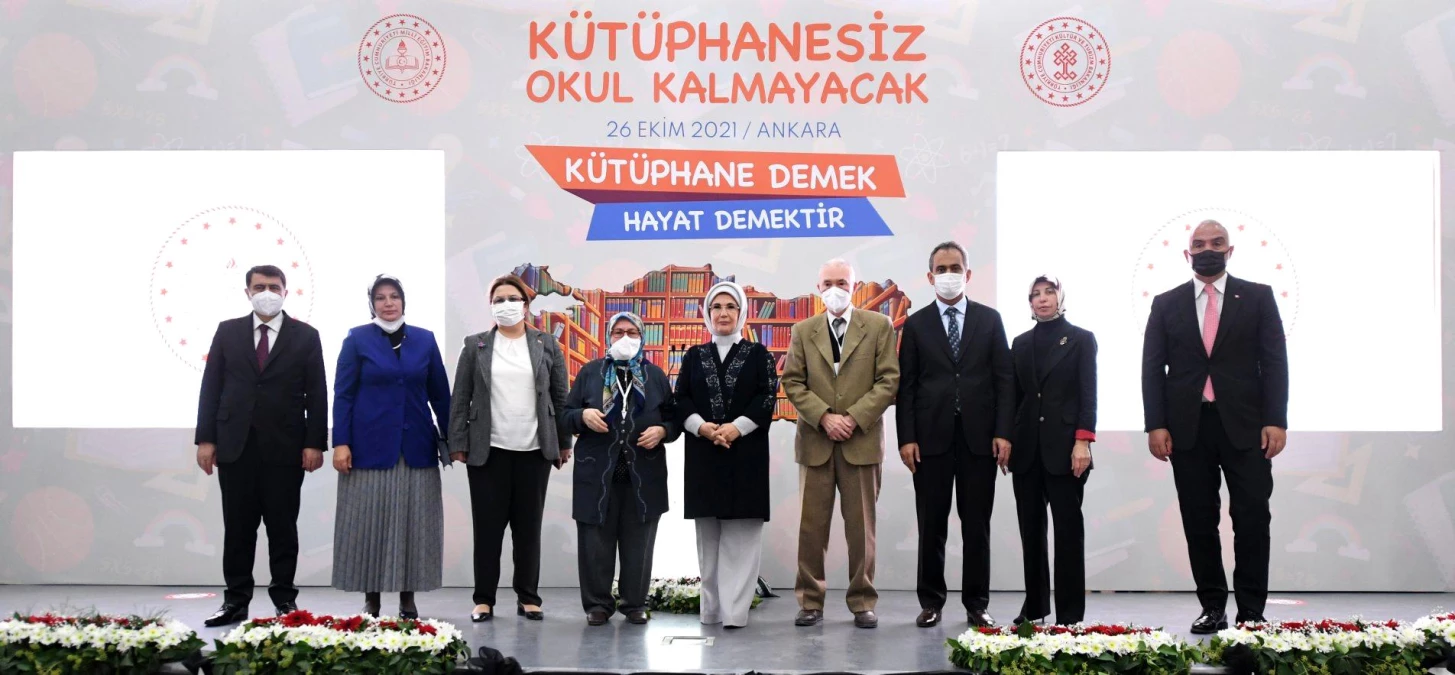 Emine Erdoğan, "Kütüphanesiz Okul Kalmayacak Projesi" Tanıtım Toplantısı\'na katıldı