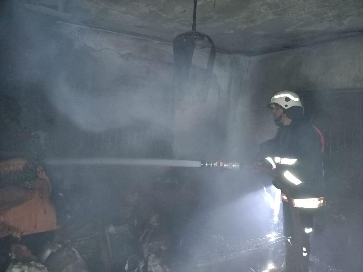 Tarsus\'ta müstakil evde çıkan yangın söndürüldü