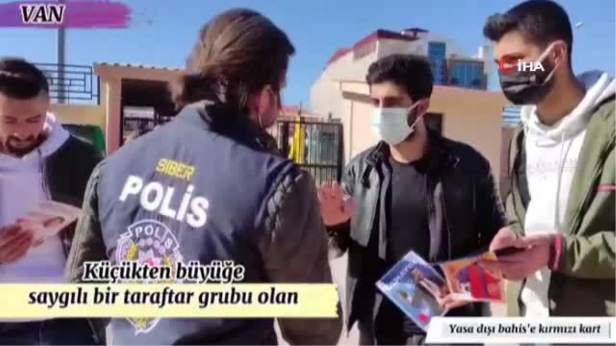 Van polisinden vatandaşa \'yasa dışı bahis\' uyarısı