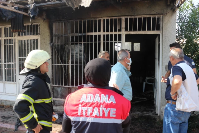 Mesleki eğitim merkezinde çıkan yangın hasara yol açtı