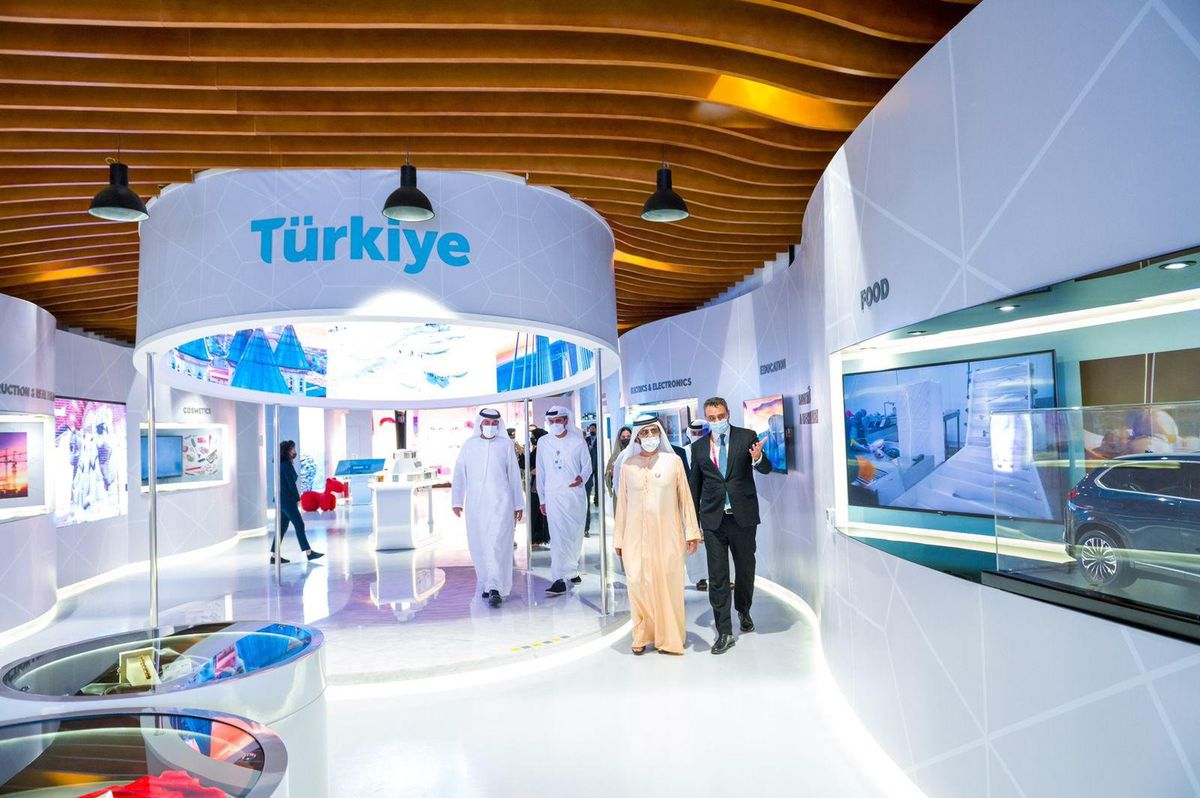 BAE Başbakanı Muhammed bin Raşid, Expo 2020 Dubai\'deki Türkiye standını ziyaret etti