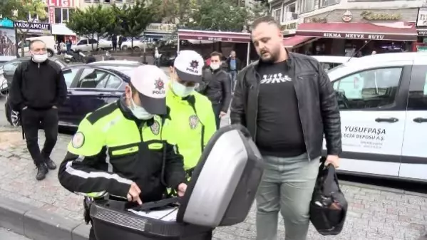 FATİH'TE TERS YÖNDE GİDEN SCOOTERLIYA 314 LİRA CEZA