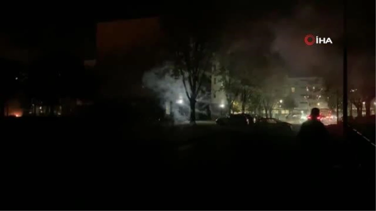 Son dakika haber! Fransa\'da polis operasyonuna tepki gösteren grup 13 aracı ateşe verdi