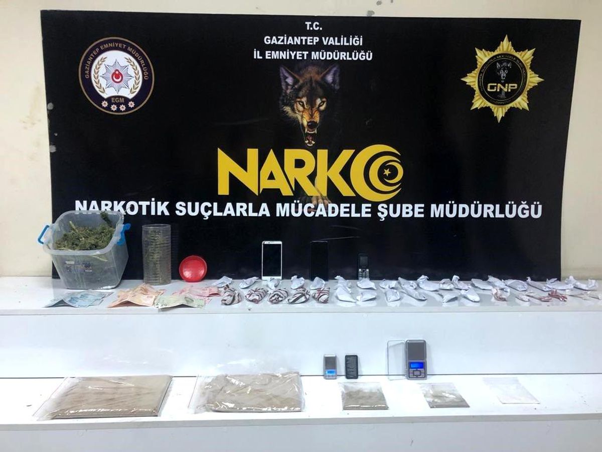 Gaziantep\'te 1.5 kilo eroin yakalandı
