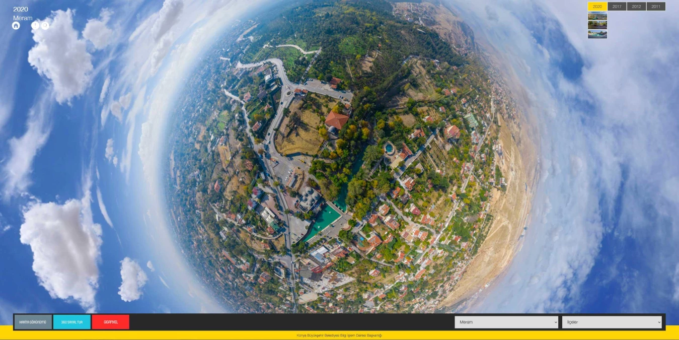 Konya Büyükşehir\'den 360 derecelik fotoğraflarla sanal gezi uygulaması