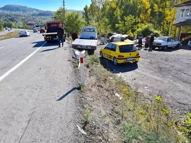 Oto çekici aracı ile otomobil çarpıştı: 1 yaralı