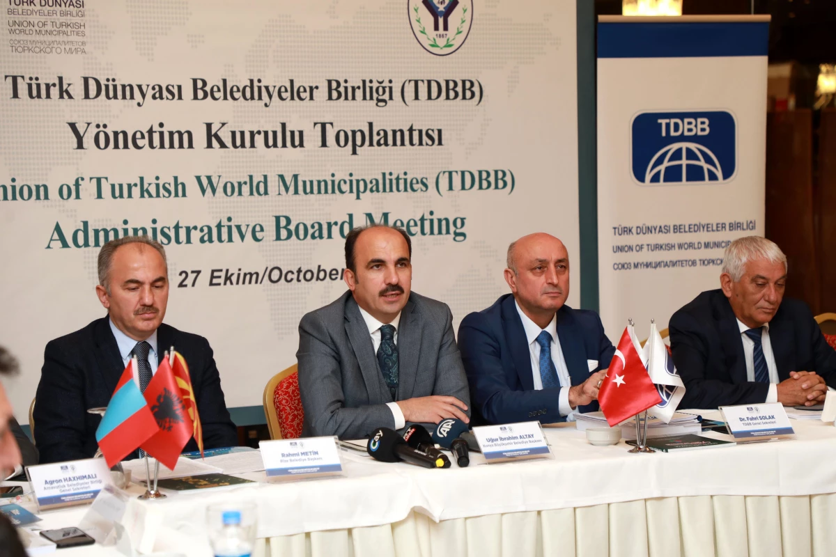 Türk Dünyası Belediyeler Birliği Başkanı Altay, yönetim kurulu toplantısında konuştu Açıklaması