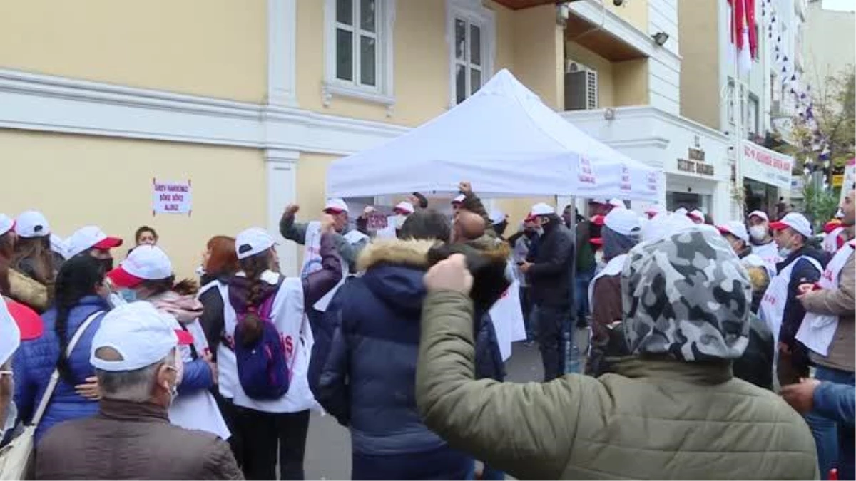 Bakırköy Belediyesi işçileri grevlerinin dördüncü gününde