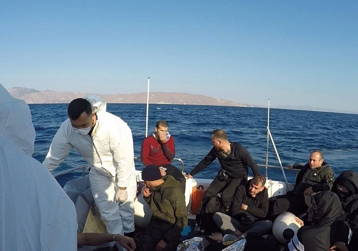 Datça açıklarında 31 düzensiz göçmen kurtarıldı