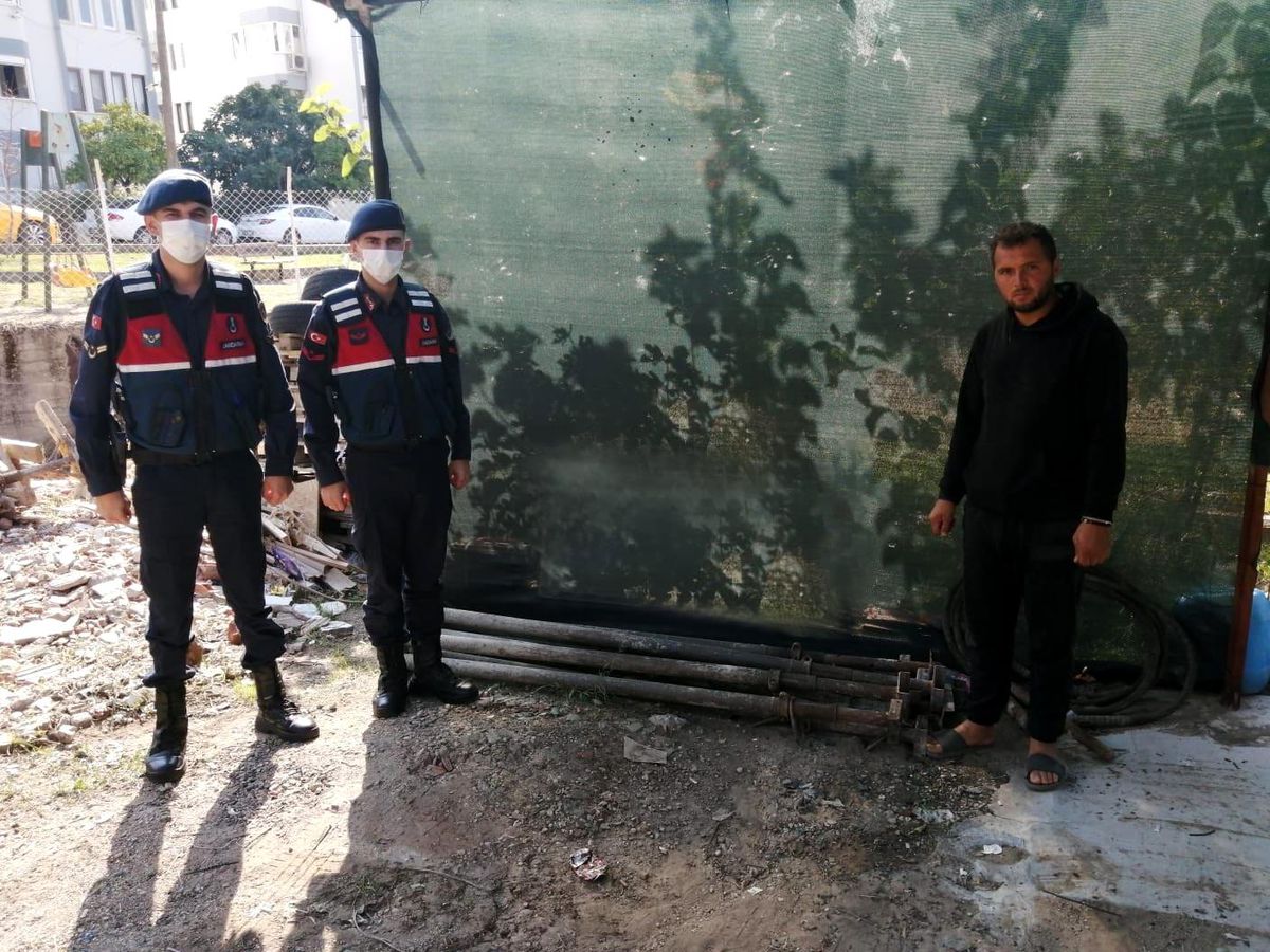 Fethiye\'de inşaat malzemeleri çaldığı öne sürülen şüpheli yakalandı