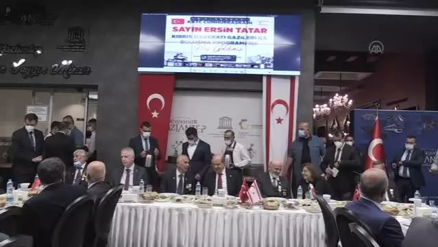 Son dakika haber... GAZİANTEP - KKTC Cumhurbaşkanı Tatar, Gaziantep'te Kıbrıs gazileriyle buluştu